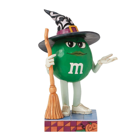 Jim Shore M&M'S Green Character Witch Figurine 6016685