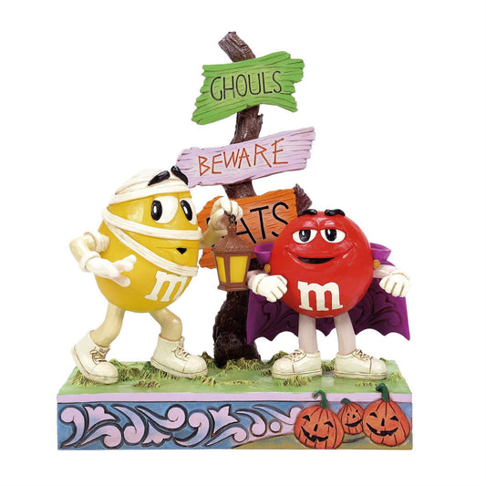 Jim Shore M&M'S Red & Yellow Halloween Figurine 6016686