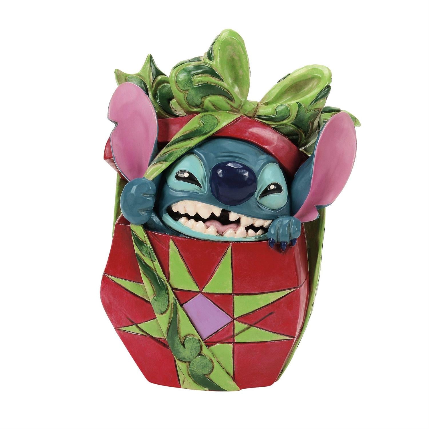 Jim Shore Disney's Stitch Tearing Present Figurine 6016598