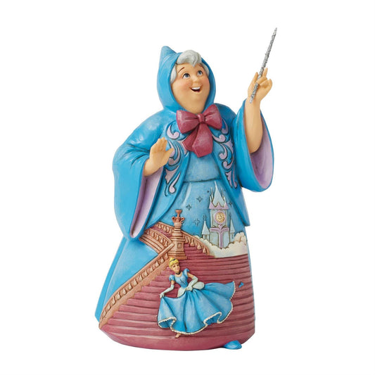 Jim Shore Disney's Cinderella Fairy Godmother Figurine 6016898