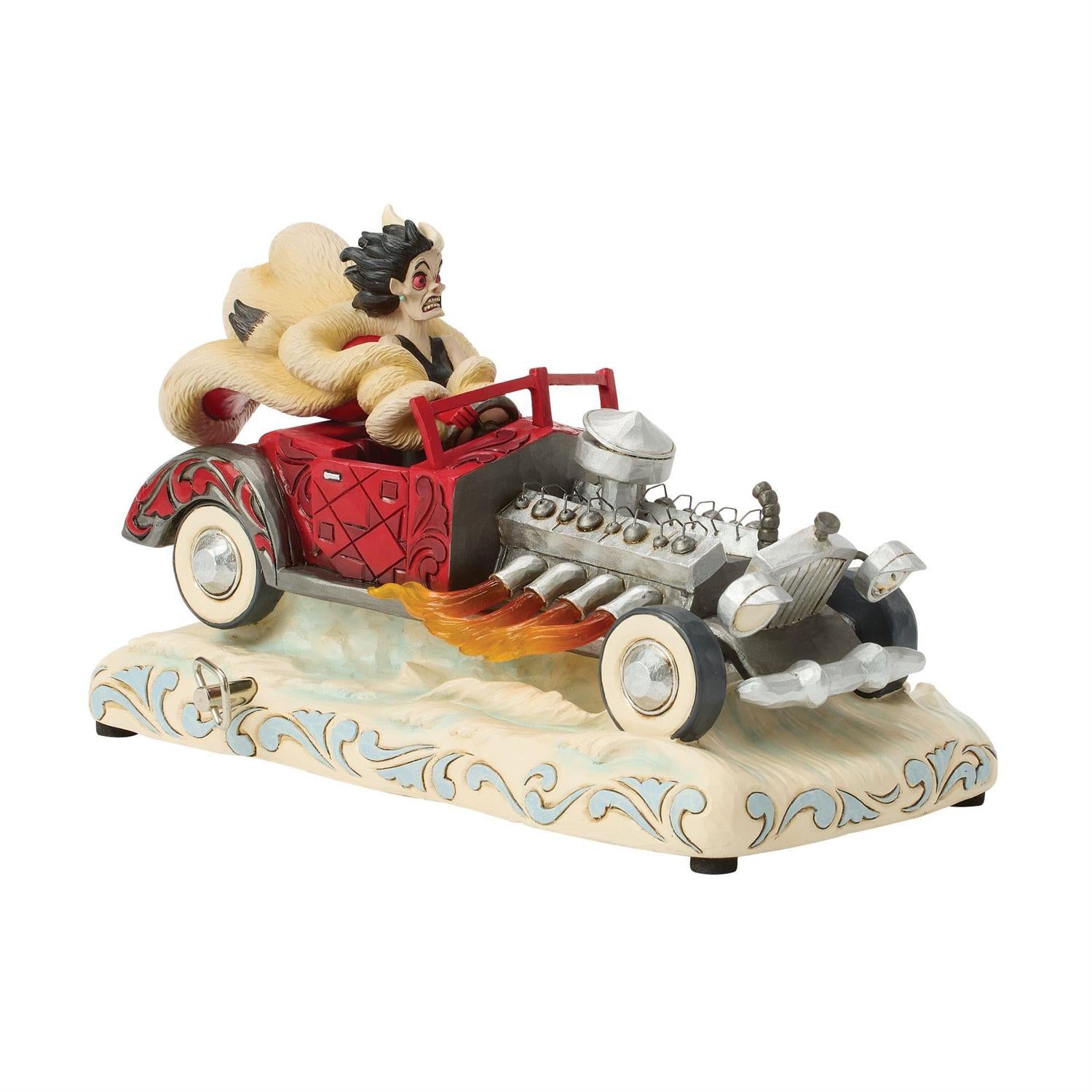 Jim Shore Disney's 101 Dalmatians Cruella Car Scene Musical Figurine 6016903