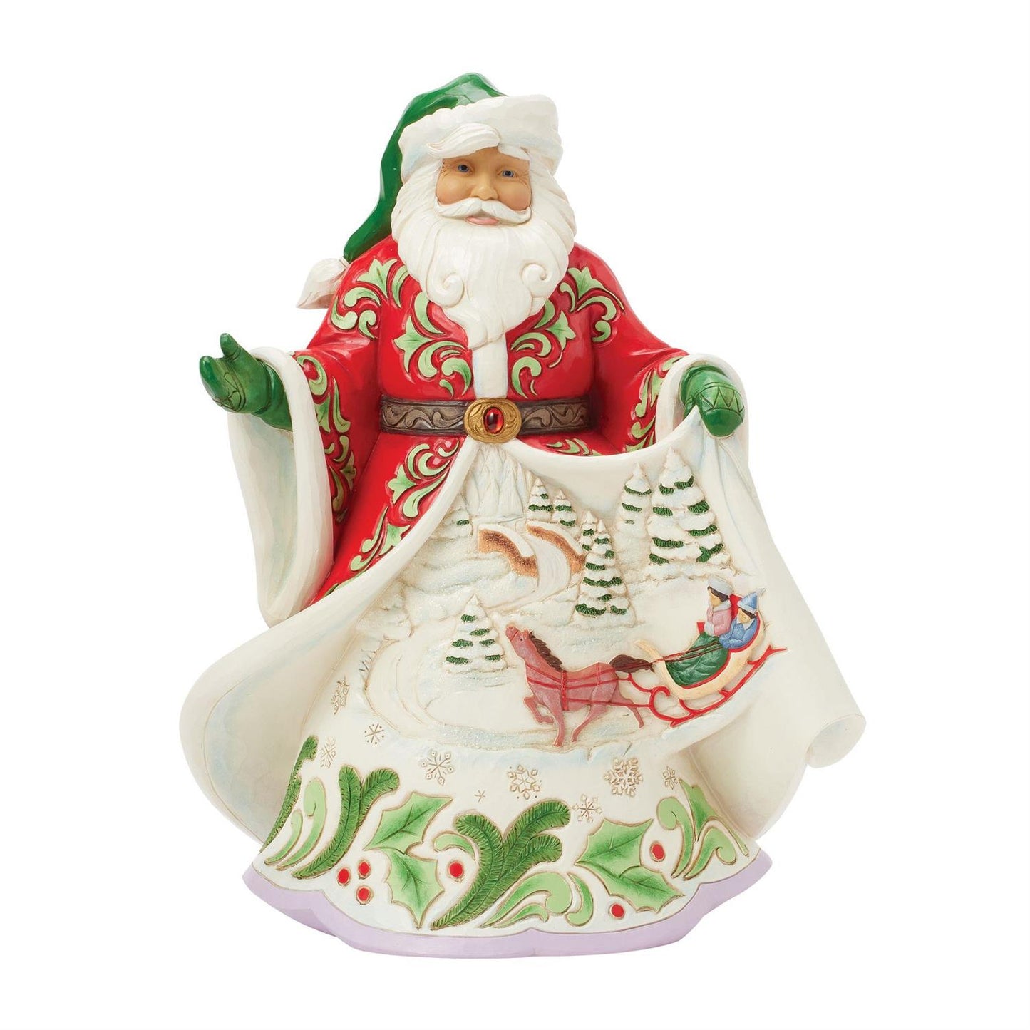 Jim Shore Santa Winter Scene Musical Figurine 6017001