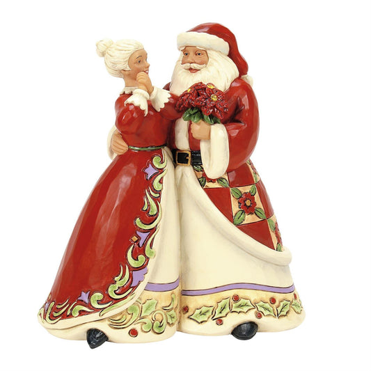 Jim Shore Santa and Mrs Claus Figurine 6017007