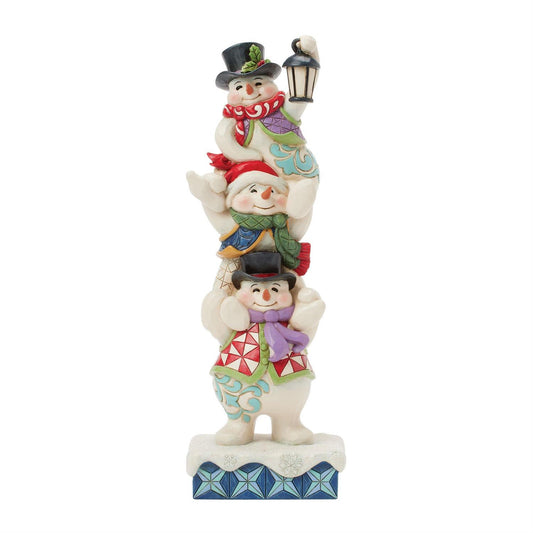 Jim Shore Stacked Snowmen Figurine 6017017