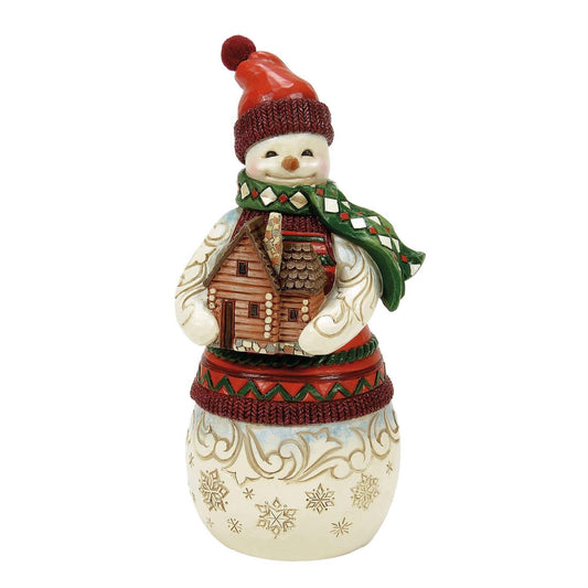 Jim Shore Christmas at Lodge Snowman Figurine 6017038