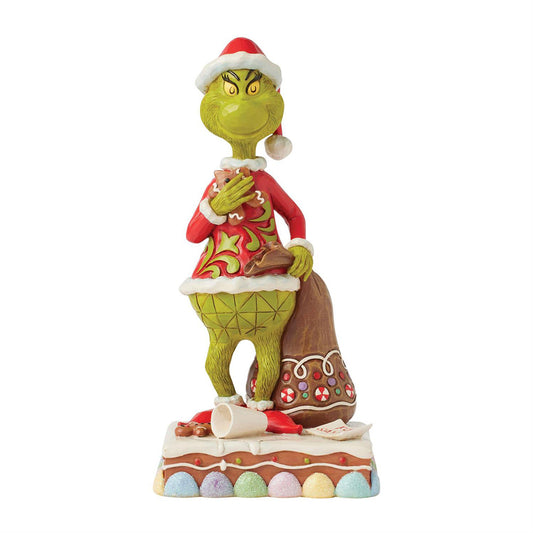 Jim Shore Grinch Eating Gingerbread Figurine 6017058