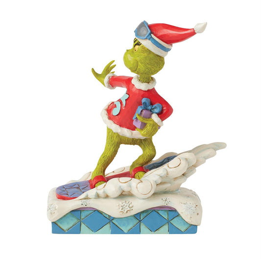 Jim Shore Grinch Snowboarding Figurine 6017066