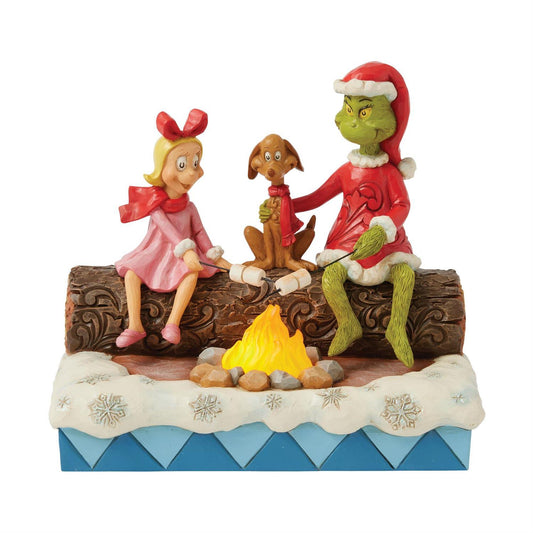 Jim Shore Grinch, Max, Cindy Roasting Figurine 6017072