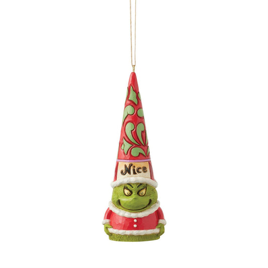Jim Shore Grinch Naughty Nice Gnome Ornament 6017077