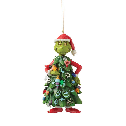 Jim Shore Grinch Grinch Dressed as Tree Ornament 6017078