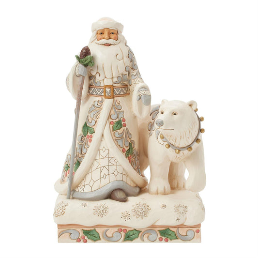 Jim Shore Woodland Santa with Bear Figurine 6017170