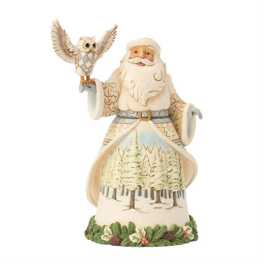 Jim Shore Woodland Santa with Owl Figurine Figurine 6017171