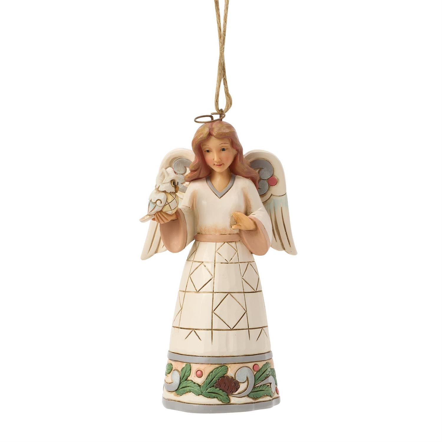 Jim Shore Woodland Angel with Owl Ornament 6017184