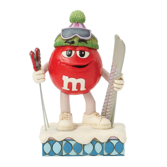 Jim Shore M&M'S Red Character with Skis Figurine 6017203