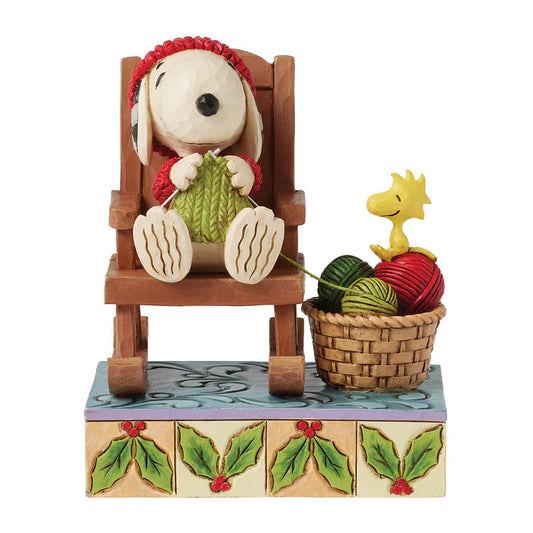 Jim Shore Peanuts Snoopy in Rocking Chair Figurine 6017232
