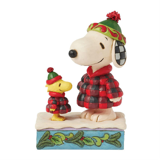 Jim Shore Peanuts Snoopy and Woodstock Puffer Figurine 6017234