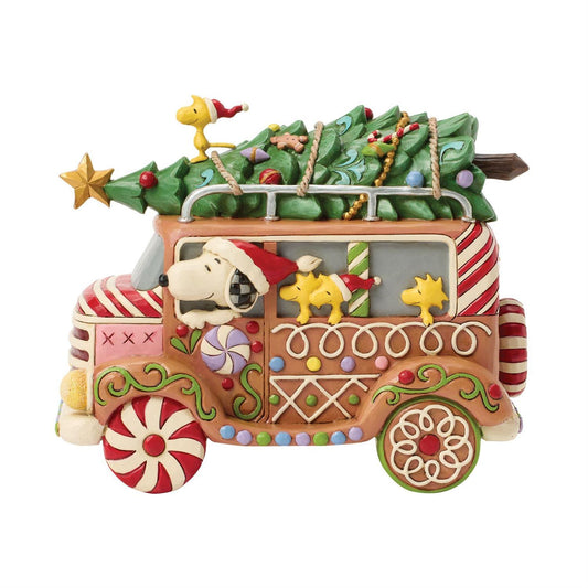 Jim Shore Peanuts Gingerbread Van Figurine 6017238