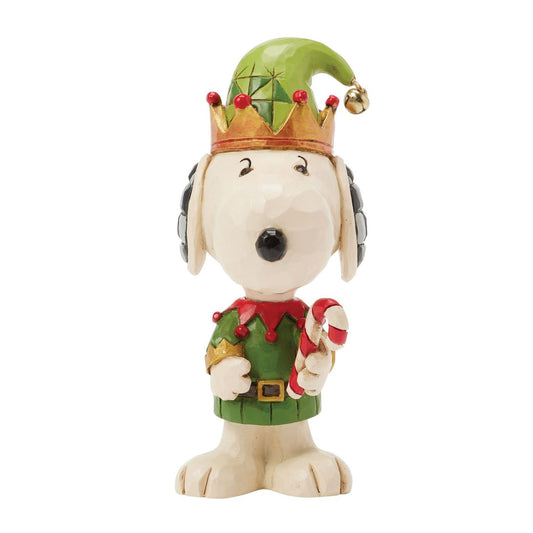 Jim Shore Peanuts Snoopy Christmas Elf Mini Figurine 6017239