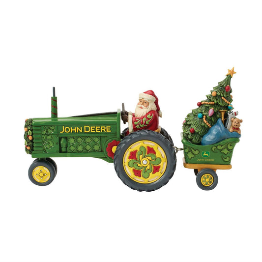 Jim Shore John Deere Santa on Tractor with Toys Figurine 6017246