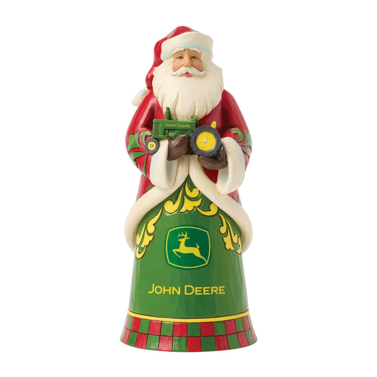 Jim Shore Santa with John Deere Tractor Figurine 6017247