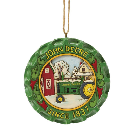 Jim Shore John Deere Tractor Tire with Scene Ornament 6017250