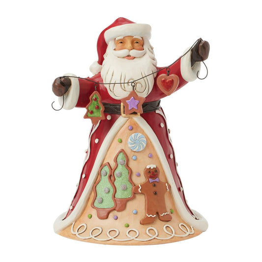 Jim Shore Gingerbread Santa Garland Figurine 6017264