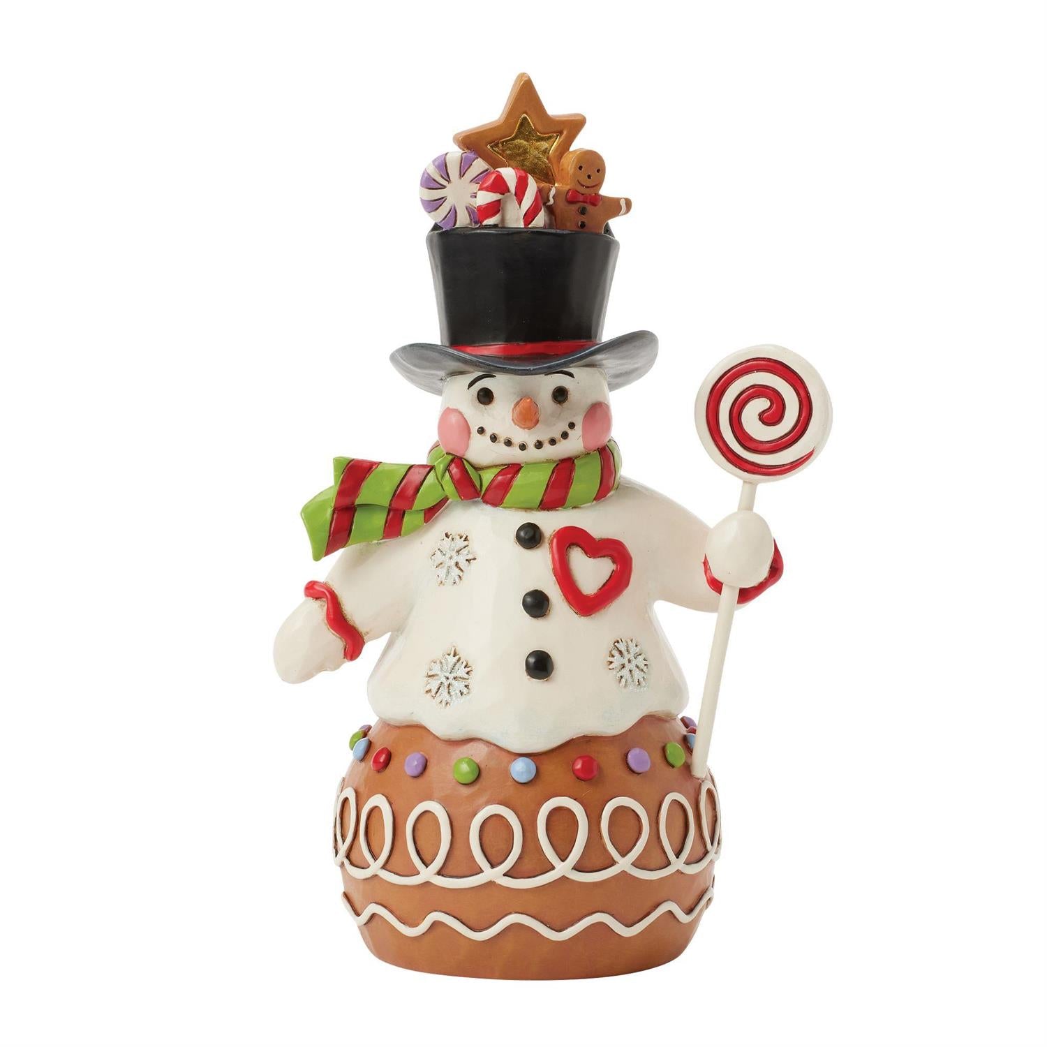 Jim Shore Gingerbread Snowman Figurine 6017265
