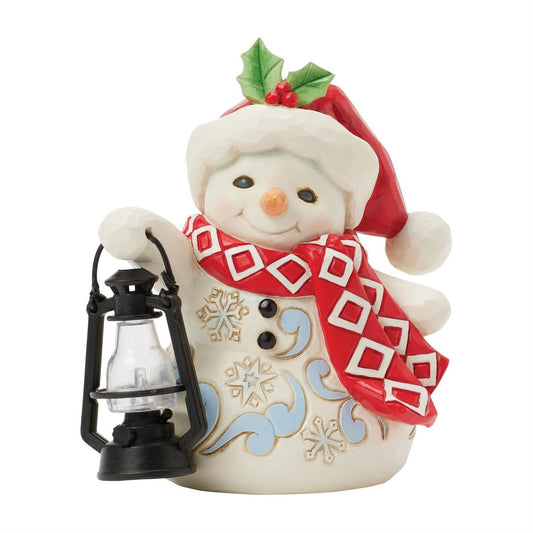 Jim Shore Snowman Oversized Lantern Pint Figurine 6017298