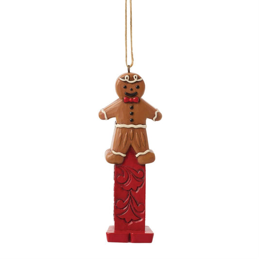 Jim Shore Gingerbread Man PEZ Ornament 6017541