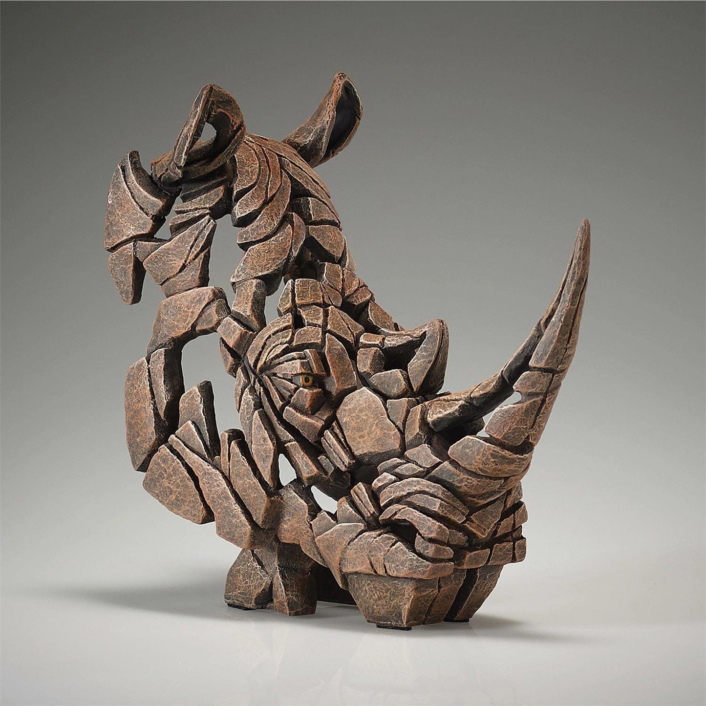 Edge Miniature Rhinoceros Bust Sculpture 6017687