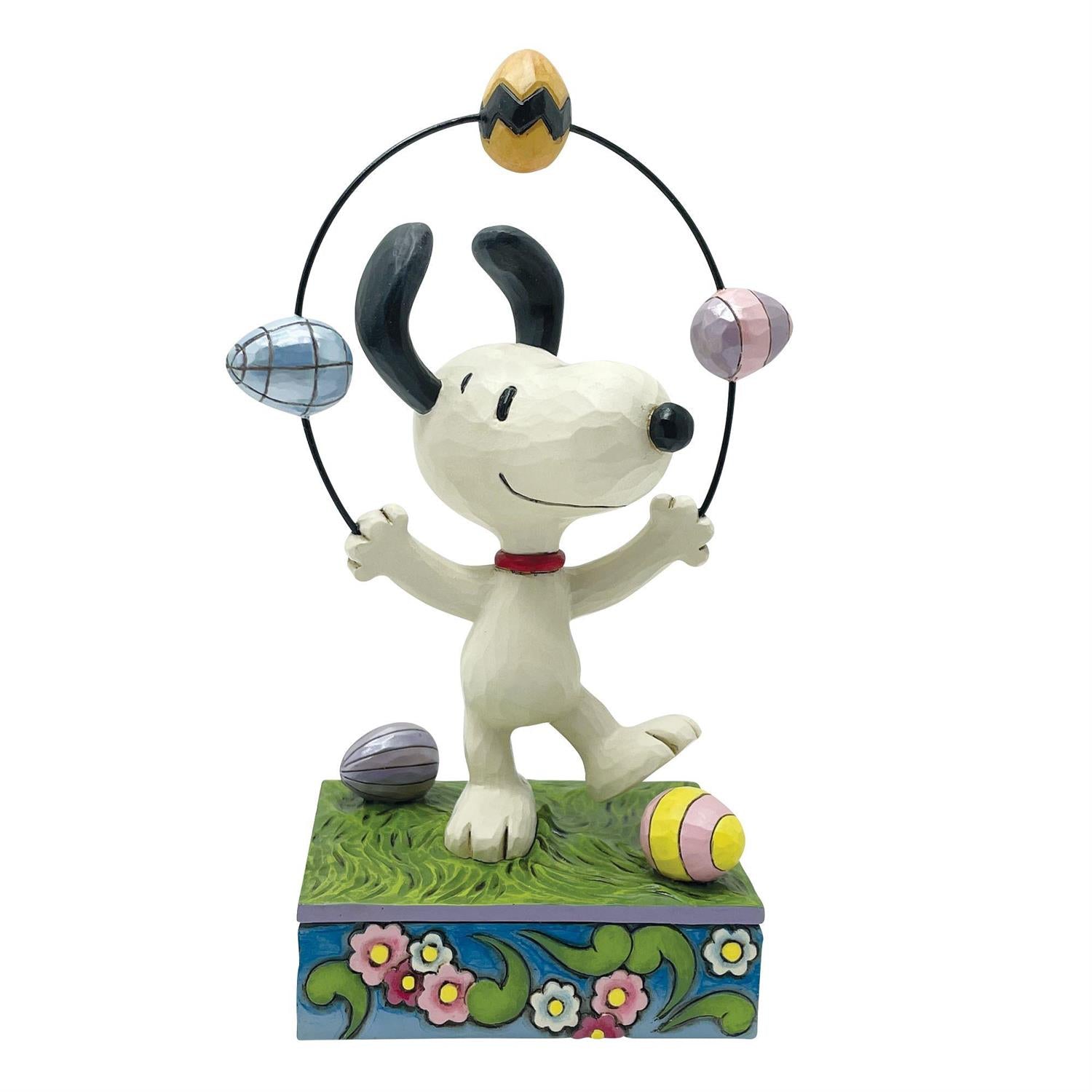 Jim Shore Peanuts Snoopy Juggling Eggs Figurine 6017866