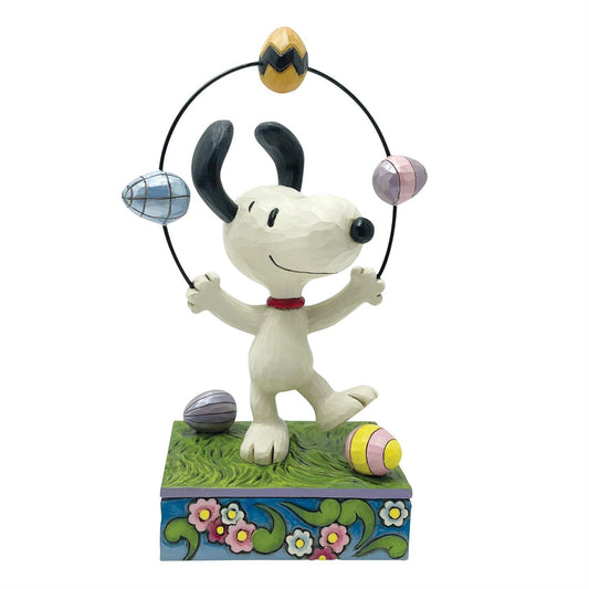 Jim Shore Peanuts Snoopy Juggling Eggs Figurine 6017866