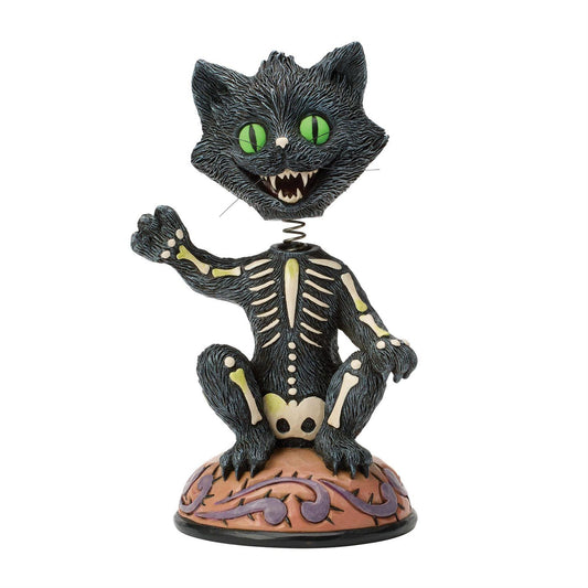 Jim Shore Bobble Head Black Cat Figurine 6018084