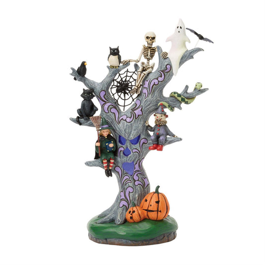 Jim Shore Scary LED Tree Figurine 6018090