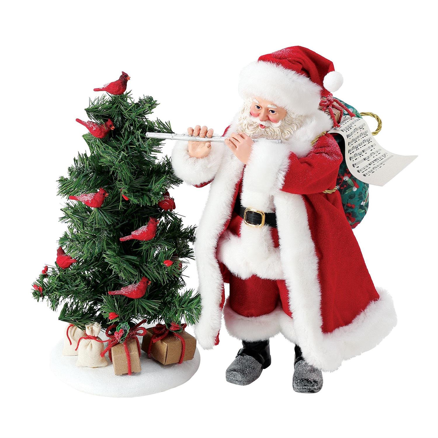 Department 56 11 Pipers Piping Santa Figurine 6018267
