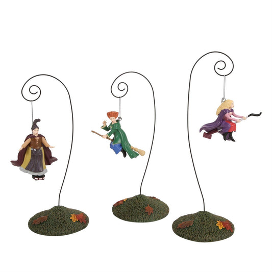 Department 56 Disney's Hocus Pocus On Brooms  - Set of Three Figurines 6018471