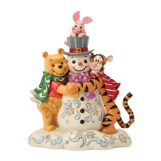 Jim Shore Disney's Pooh & Friend Snowman Figurine 6018716