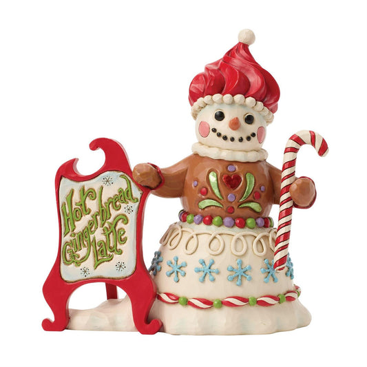 Jim Shore Gingerbread Snowman Sign Figurine 6018882