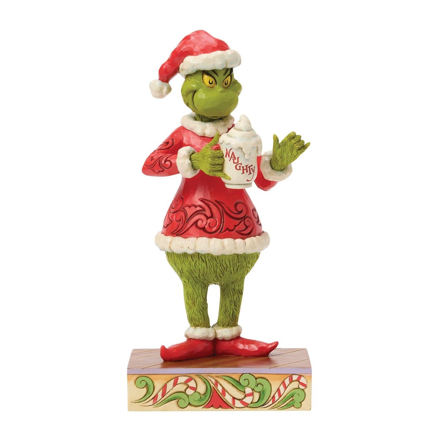 Jim Shore Grinch with Hot Chocolate Mug Figurine 6018950