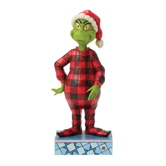 Jim Shore Grinch Wearing Pajamas Figurine 6018953