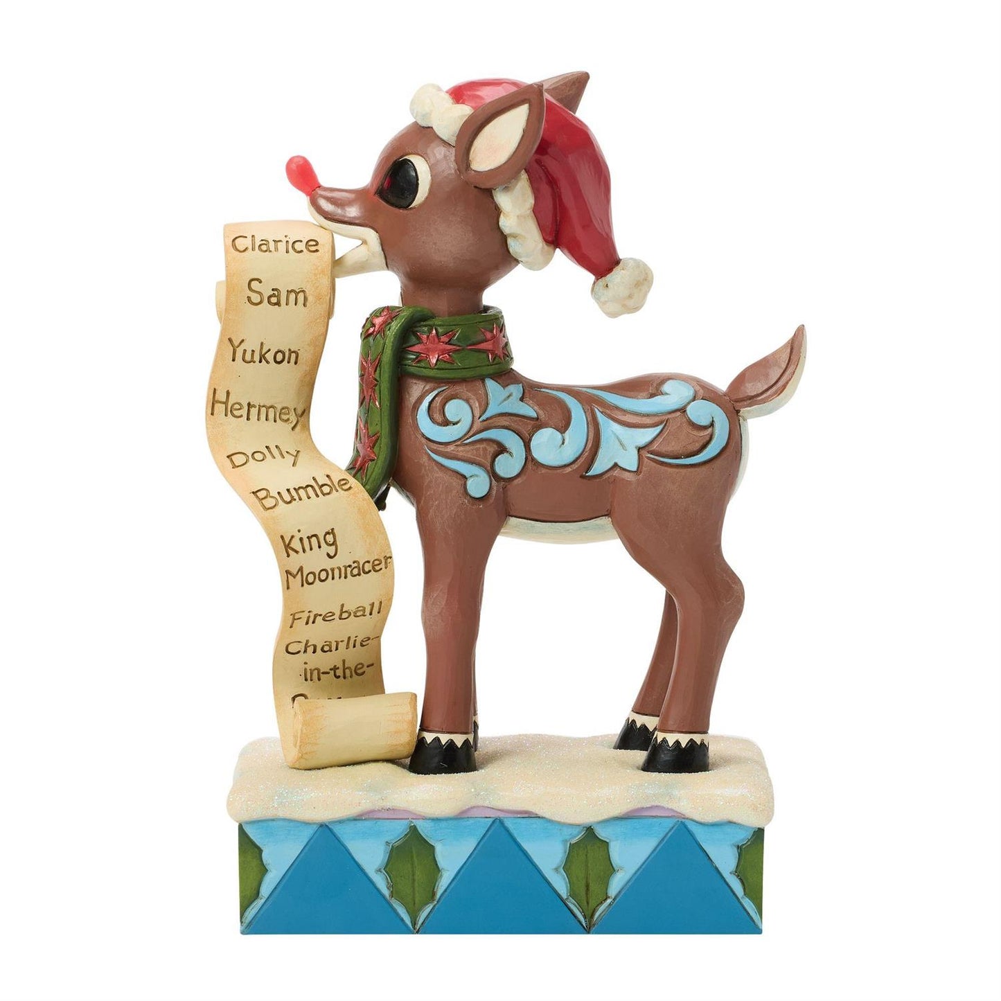 Jim Shore Rudolph with List in Mouth Figurine 6019108