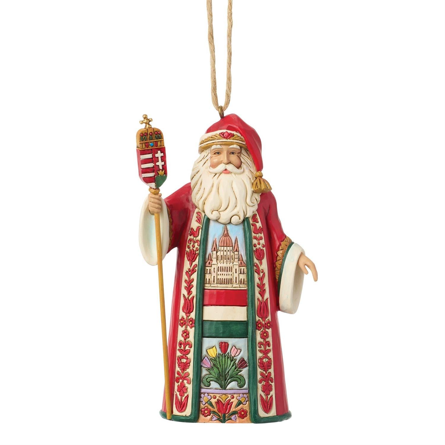 Jim Shore Hungarian Santa Ornament 6019350
